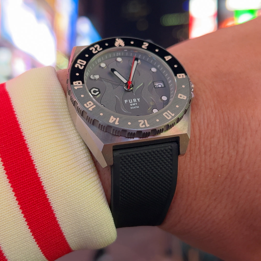 Fury Blacktop Titanium GMT Watch