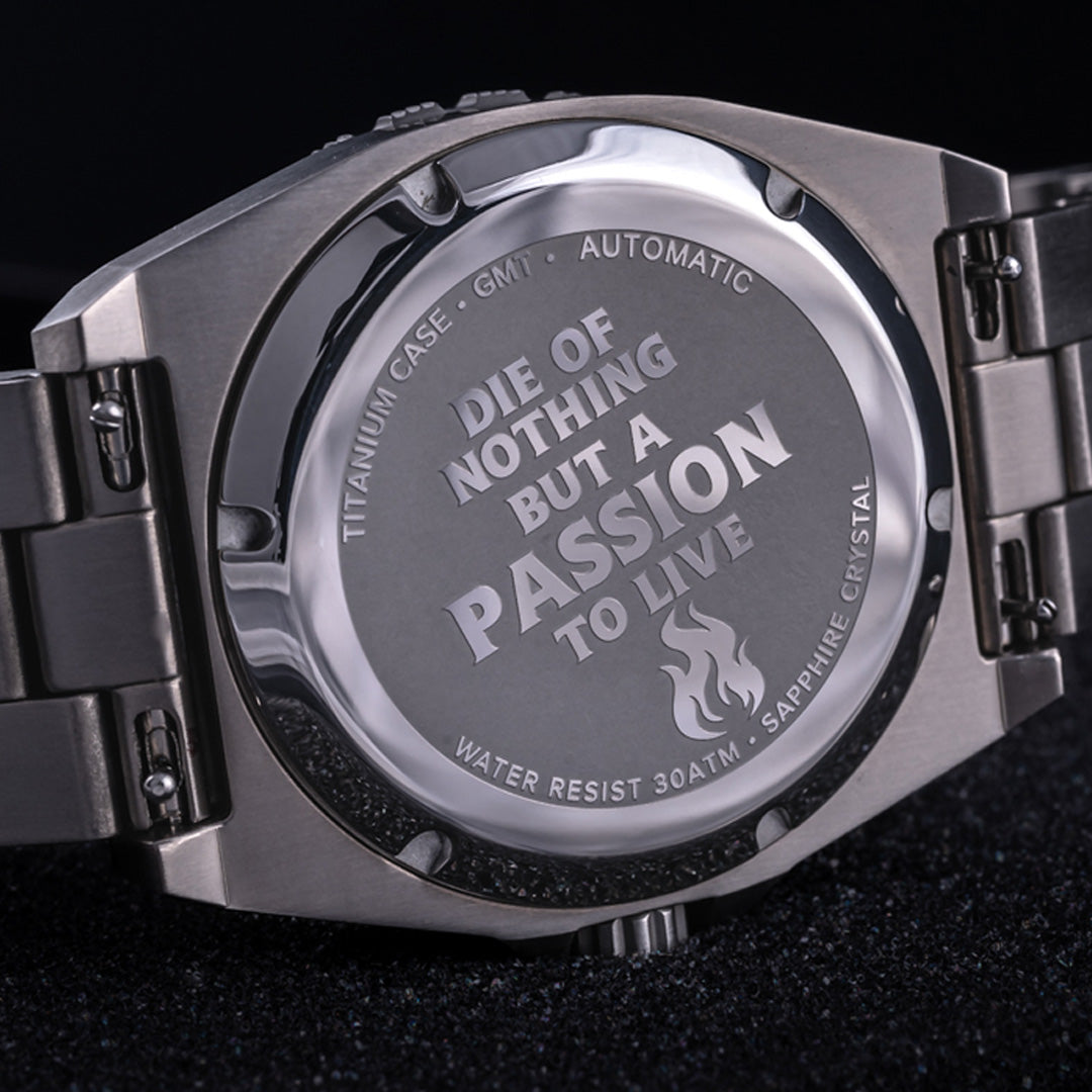 Fury White Lightning Titanium GMT Watch