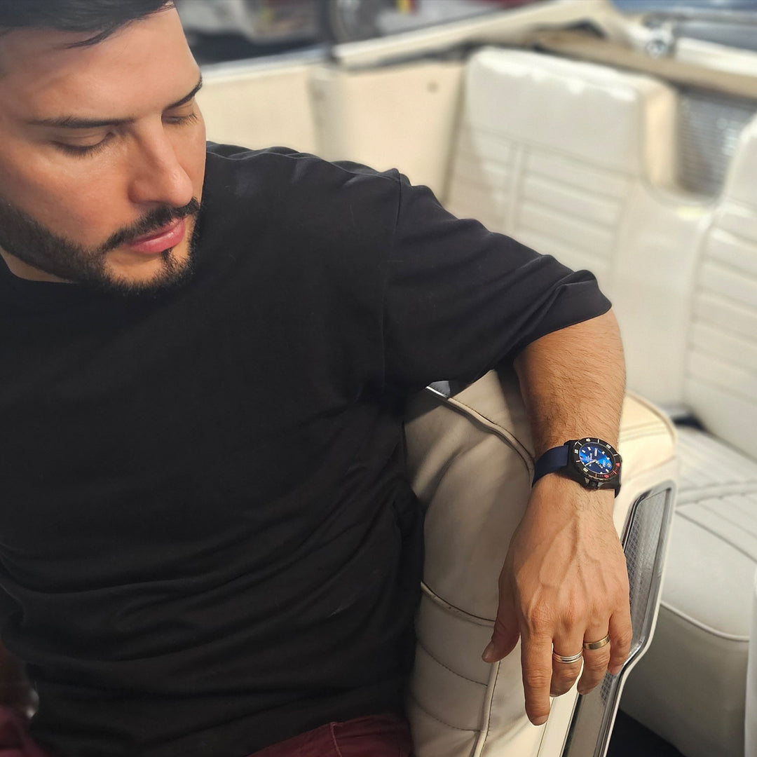 Seven Sins Blue Dial Titanium Automatic