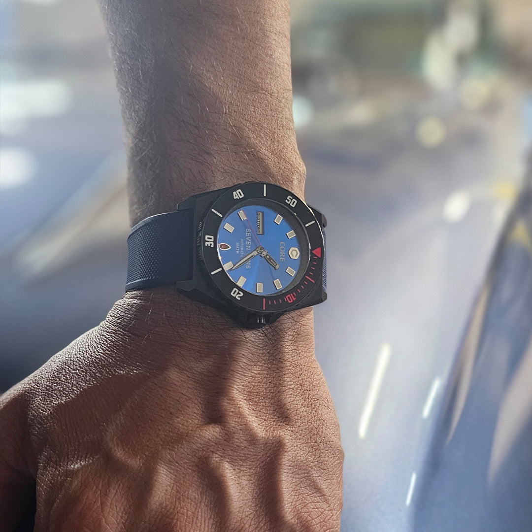 Seven Sins Blue Dial Titanium Automatic