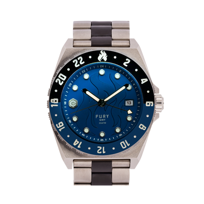 Fury Denim Demon Titanium GMT Watch