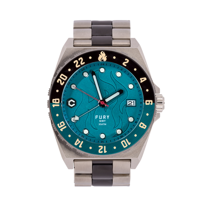Fury Green Machine Titanium GMT Watch