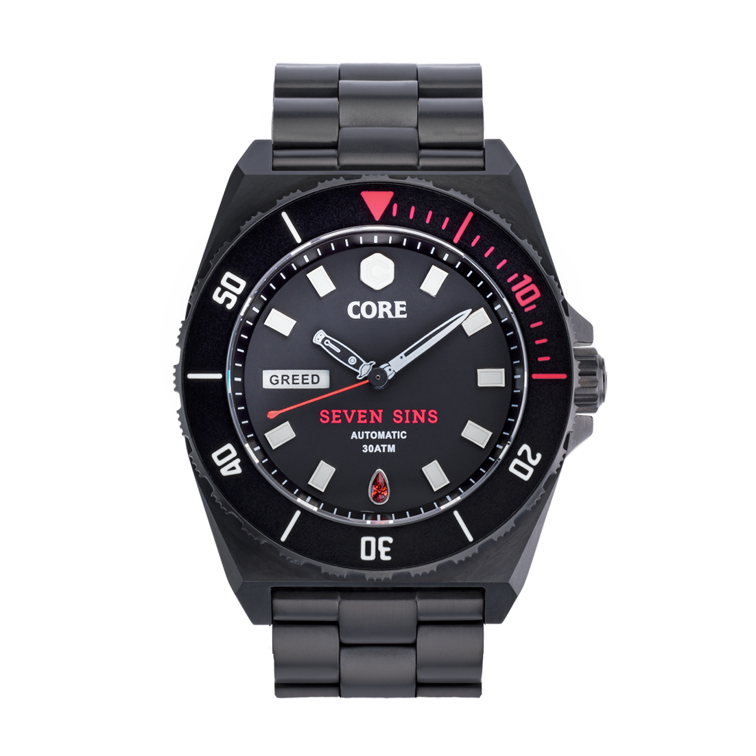 Seven Sins Black Dial Titanium Automatic