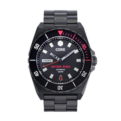 Seven Sins Black Dial Titanium Automatic
