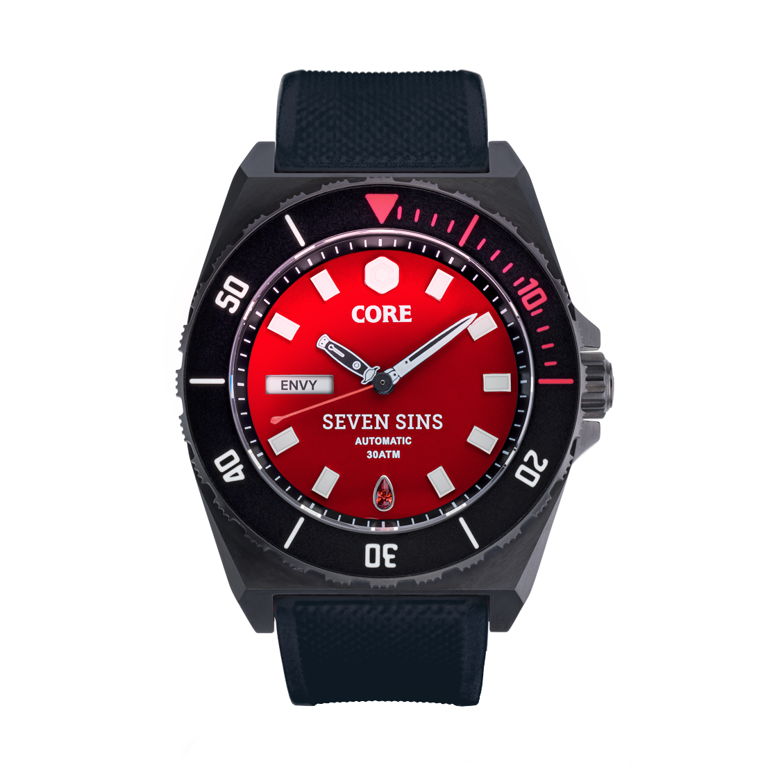 Seven Sins Red Dial Titanium Automatic