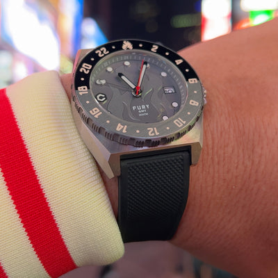 Fury Blacktop Titanium GMT Watch
