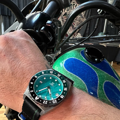 Fury Green Machine Titanium GMT Watch