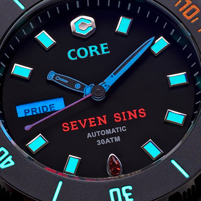 Seven Sins Black Dial Titanium Automatic