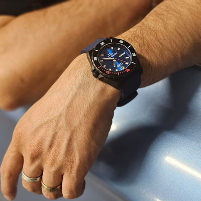 Seven Sins Blue Dial Titanium Automatic