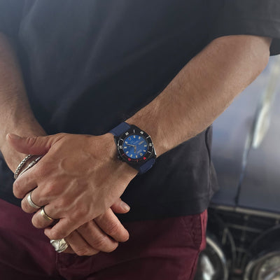 Seven Sins Blue Dial Titanium Automatic