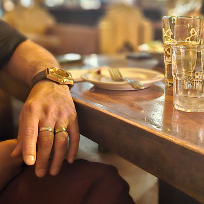 STONED Tigers Eye Gemstone Dial Bronze Automatic