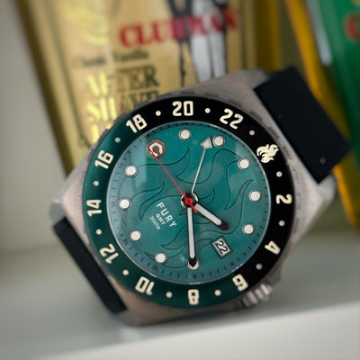 Fury Green Machine Titanium GMT Watch